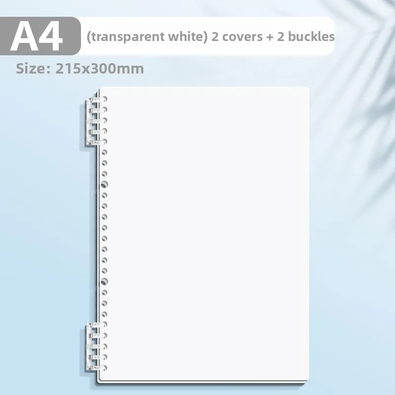 Office School For Supplies PP Loose-leaf Book Cover A4 A5 B5 Transparent DIY Loose Leaf Notebook Colorful Binder Spiral Ring
Office School For Supplies PP Loose-leaf Book Cover A4 A5 B5 Transparent DIY Loose Leaf Notebook Colorful Binder Spiral Ring