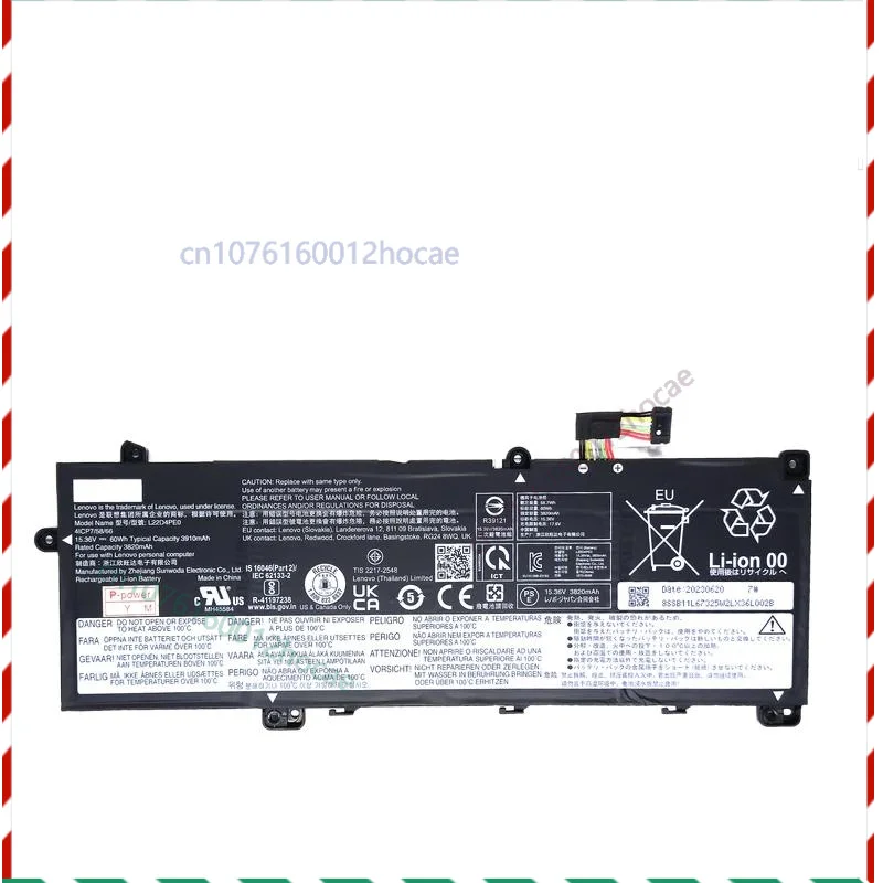 Genuine Original 60Wh L22D3PE0 L22M3PE0 L22M4PE0 L22D4PE0 5B11N47446 Battery For Lenovo ThinkBook 14 G4 IML ThinkBook 14 G6 G7
Genuine Original 60Wh L22D3PE0 L22M3PE0 L22M4PE0 L22D4PE0 5B11N47446 Battery For Lenovo ThinkBook 14 G4 IML ThinkBook 14 G6 G7