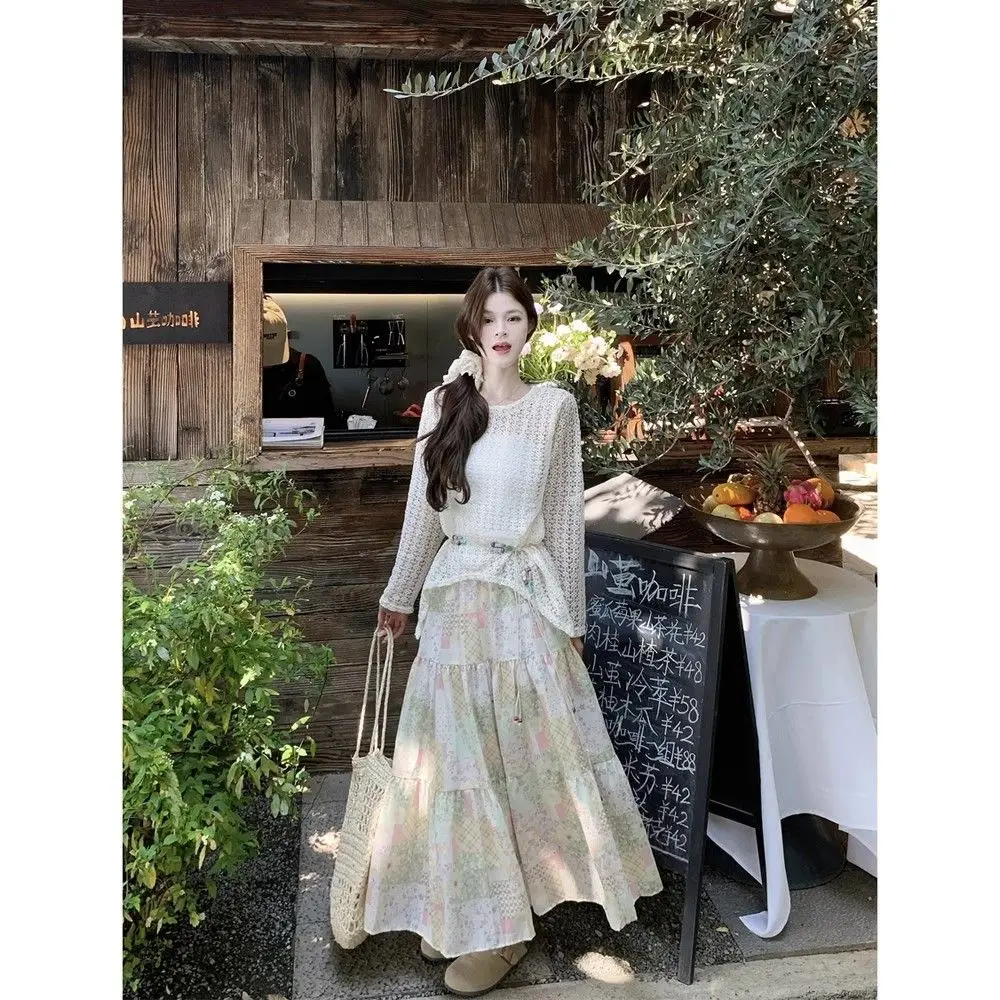 Элегантная юбка миди А-силуэта с цветочным принтом и оборками, весна-лето, французский стиль, высокое качество
Элегантная юбка миди А-силуэта с цветочным принтом и оборками, весна-лето, французский стиль, высокое качество