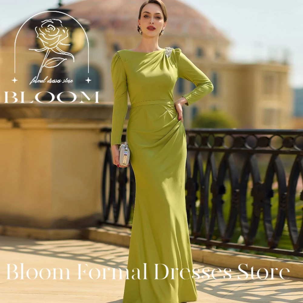 Bloom Customized Long Sleeve Olive Green Elegant Formal Dress One - Shoulder Embellished Bodycon Gown Flowing Silhouette Perfect
Bloom Customized Long Sleeve Olive Green Elegant Formal Dress One - Shoulder Embellished Bodycon Gown Flowing Silhouette Perfect