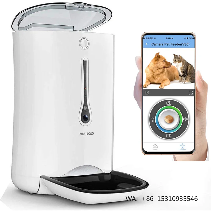Pet Automatic Dog Cat Feeder 5G WiFi Camera 6L Smart Dispenser Charge Battery-Powered Luxurious Durable Food Grade ABS
Pet Automatic Dog Cat Feeder 5G WiFi Camera 6L Smart Dispenser Charge Battery-Powered Luxurious Durable Food Grade ABS