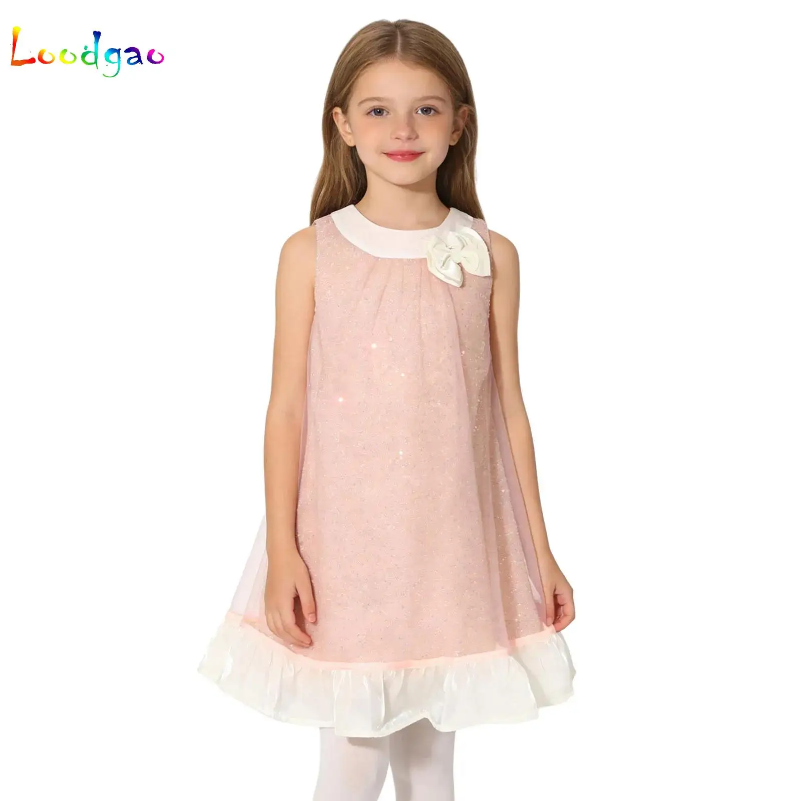 Kid Girls Cute Bow Ruffle Tulle Princess Dress Round Neck Sleeveless Floral Pattern Dress Birthday Party Wedding Banquet Clothes
Kid Girls Cute Bow Ruffle Tulle Princess Dress Round Neck Sleeveless Floral Pattern Dress Birthday Party Wedding Banquet Clothes