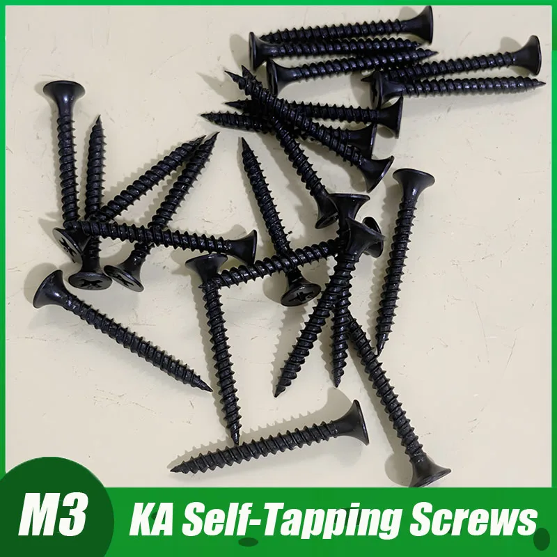 500/100pcs Carbon Steel Cross Countersunk Head Self-Tapping Screws Ka Flat Head Self-Tapping Wood Screws M3 M3.5 M4 Black/Zinc
500/100pcs Carbon Steel Cross Countersunk Head Self-Tapping Screws Ka Flat Head Self-Tapping Wood Screws M3 M3.5 M4 Black/Zinc