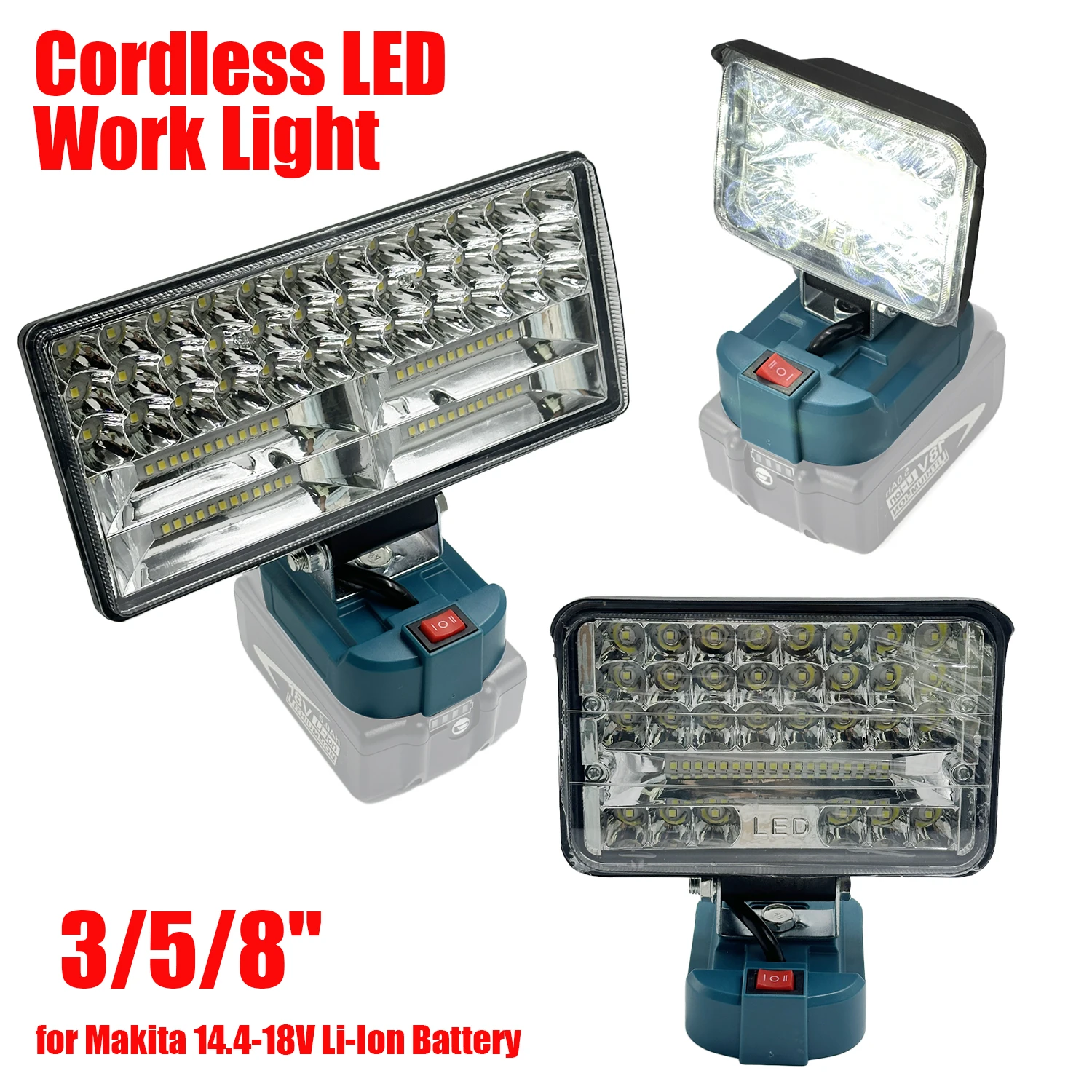 3/5/8-дюймовый беспроводной светодиодный рабочий фонарь для литий-ионного аккумулятора Makita 14,4-18 В, фонарик для рабочей площадки 40 Вт, фонарик 5400 лм (батарея в комплект не входит)
3/5/8-дюймовый беспроводной светодиодный рабочий фонарь для литий-ионного аккумулятора Makita 14,4-18 В, фонарик для рабочей площадки 40 Вт, фонарик 5400 лм (батарея в комплект не входит)