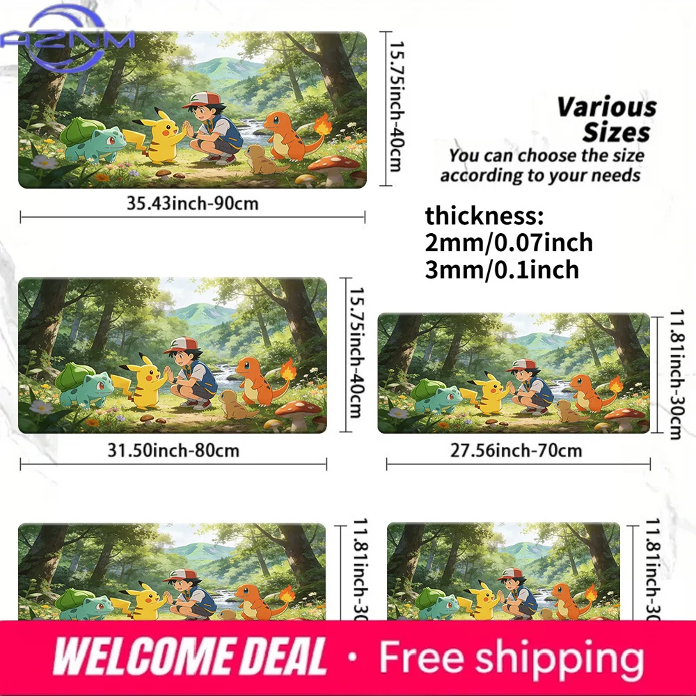Pokemon Ash & Starters Forest Gaming Desk Mat Non-Slip Washable Mouse Pad
Pokemon Ash & Starters Forest Gaming Desk Mat Non-Slip Washable Mouse Pad