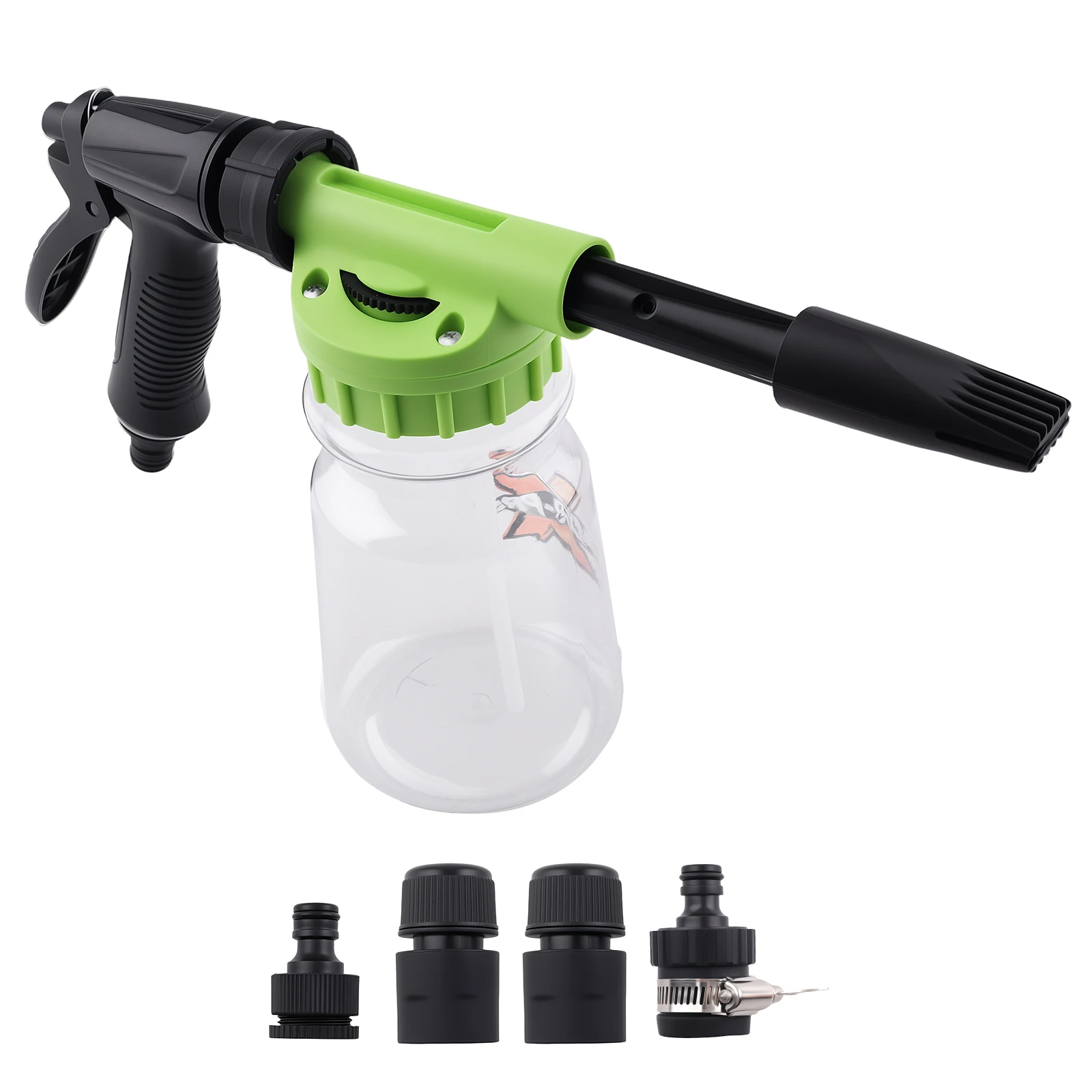 1L Foam Sprayer Car Wash Adjustable for Garden Hose 3/4 Thread Connector Nozzle
1L Foam Sprayer Car Wash Adjustable for Garden Hose 3/4 Thread Connector Nozzle
