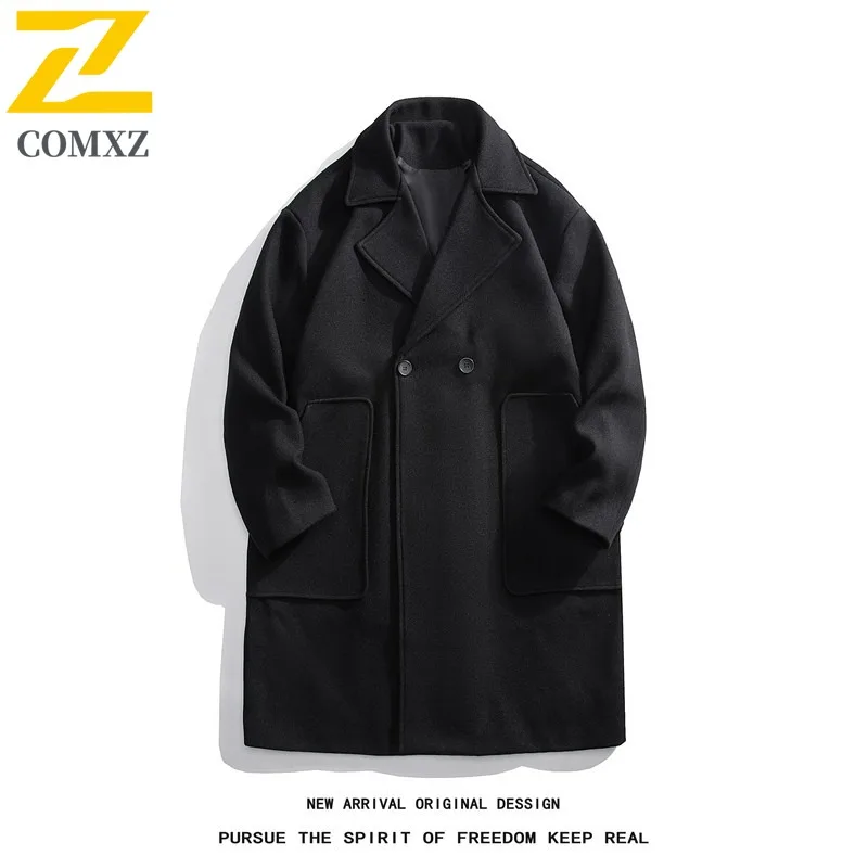 COMXZ Winter New Longline Double Breasted Wool Overcoat Loose Wool Coat Wool Blend Trench outdoor sports lightweight windbreaker
COMXZ Winter New Longline Double Breasted Wool Overcoat Loose Wool Coat Wool Blend Trench outdoor sports lightweight windbreaker