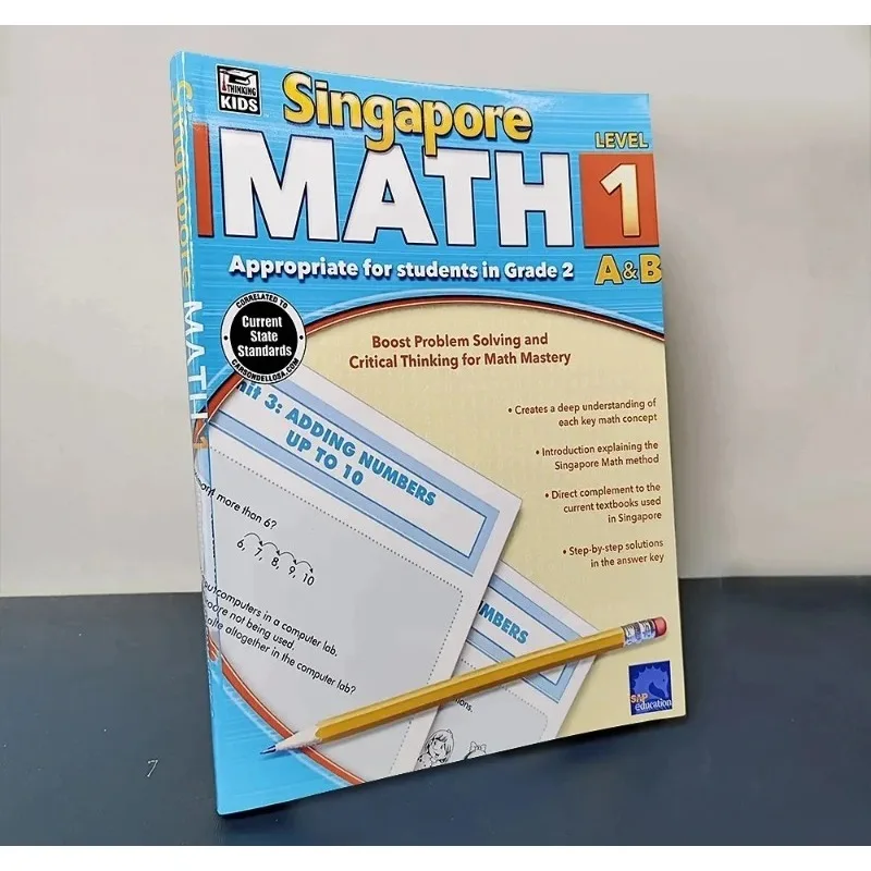 1 book Singapore Math Appropriate For Students Learning Math Practice Worksheet Workbook Math Improvement Kid Children
1 book Singapore Math Appropriate For Students Learning Math Practice Worksheet Workbook Math Improvement Kid Children