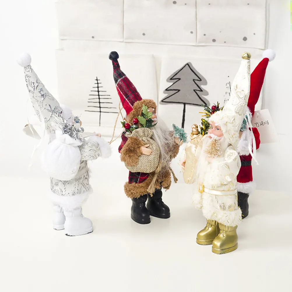 4 Pcs Christmas Decoration Fabric Ornaments Desktop Decorations Figurines Claus Shelf Sitting Landscape Dollhouse Accessories
4 Pcs Christmas Decoration Fabric Ornaments Desktop Decorations Figurines Claus Shelf Sitting Landscape Dollhouse Accessories