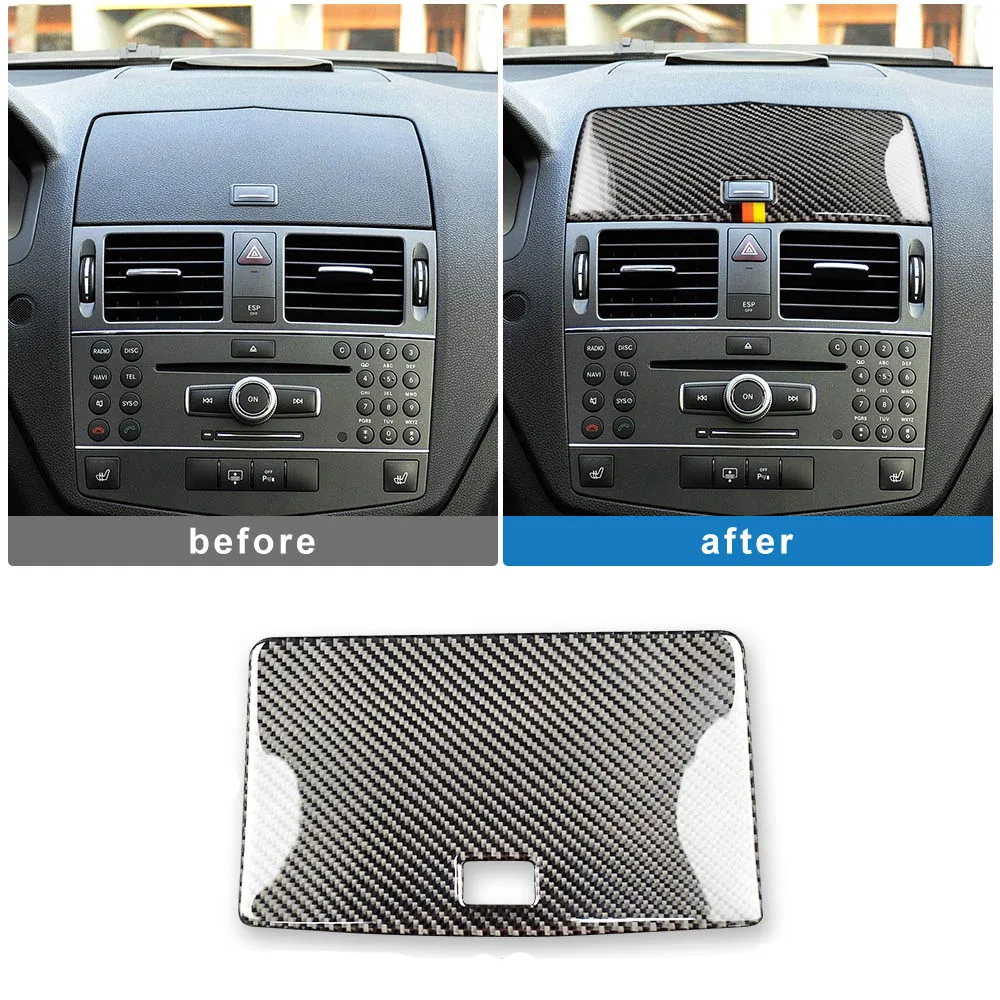 For Mercedes Benz C E Class W204 2007-2014 Auto Center Console Navigation Panel Cover Car Carbon Fiber Sticker Interior Trim
For Mercedes Benz C E Class W204 2007-2014 Auto Center Console Navigation Panel Cover Car Carbon Fiber Sticker Interior Trim