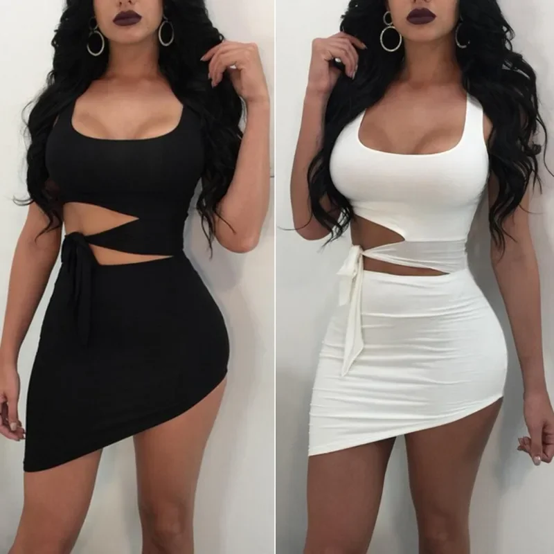 Fashion Irregular Mini Dress Women Sexy Hollow Out High Waist Package Hip Short Dresses Sleeveless Bandage Evening Dress Платье
Fashion Irregular Mini Dress Women Sexy Hollow Out High Waist Package Hip Short Dresses Sleeveless Bandage Evening Dress Платье
