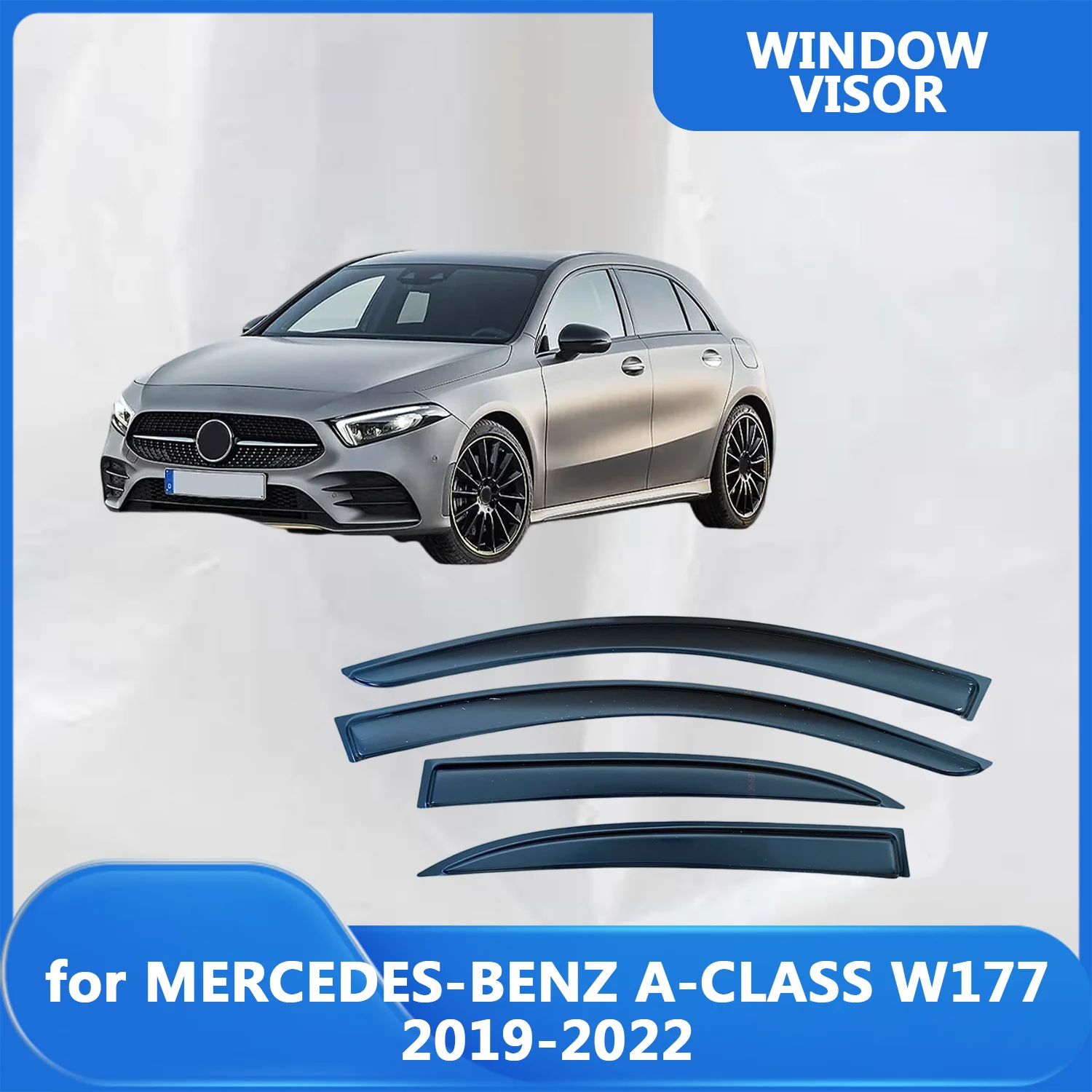 Window Visor for MERCEDES-BENZ A-CLASS W177 2019-2022 Wind Deflectors Rain Guards Door Visor Vent Shade Ventvisor Exterior Parts
Window Visor for MERCEDES-BENZ A-CLASS W177 2019-2022 Wind Deflectors Rain Guards Door Visor Vent Shade Ventvisor Exterior Parts