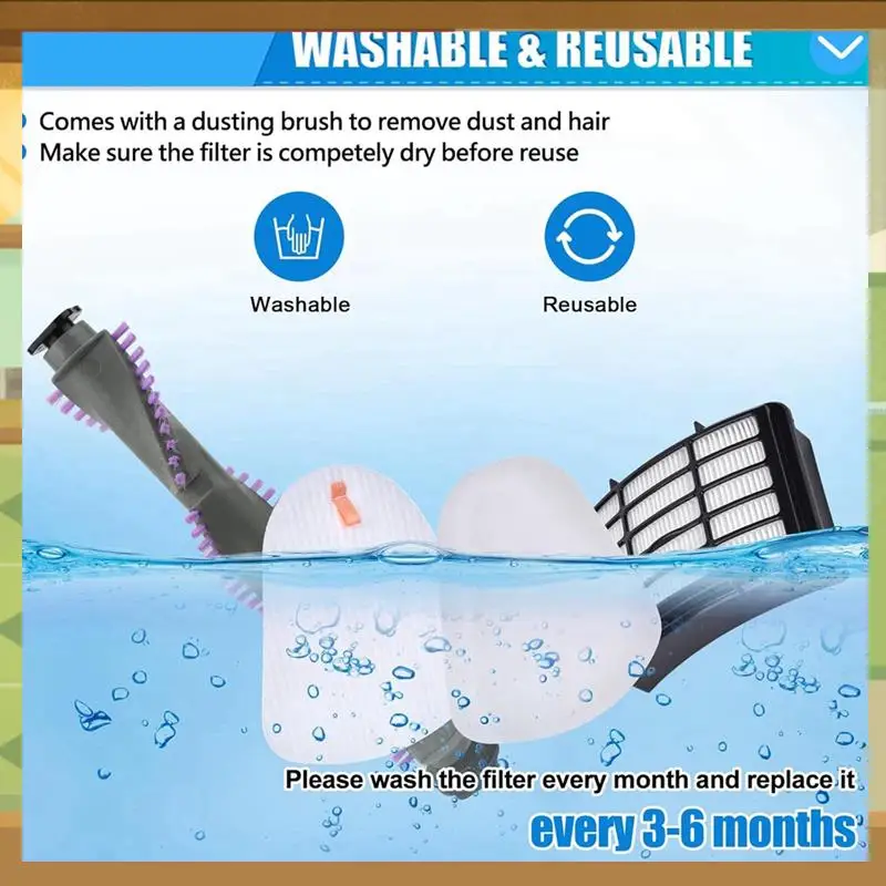 Filter Brush Roll Kit For Shark Navigator Lift-Off Vacuum NV350 NV351 NV352 NV350-360 UV440 Replacement Parts-BAAX
Filter Brush Roll Kit For Shark Navigator Lift-Off Vacuum NV350 NV351 NV352 NV350-360 UV440 Replacement Parts-BAAX