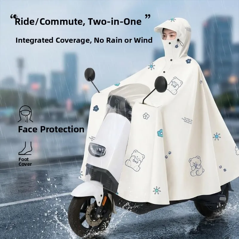 Adult Full-Body Thickened Raincoat for Cycling Outdoor Wear Long Motorcycle Vehicle Cover Rain Gear New 2026 Model
Adult Full-Body Thickened Raincoat for Cycling Outdoor Wear Long Motorcycle Vehicle Cover Rain Gear New 2026 Model