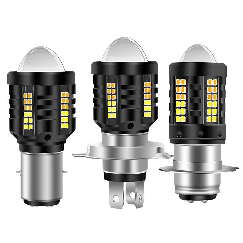 Super Bright Motorcycle Accessories LED Headlight Bulb H4 Hi/Lo Beam BA20D Explorers Spotlight P15D for Moto Scooter ATV 12V
Super Bright Motorcycle Accessories LED Headlight Bulb H4 Hi/Lo Beam BA20D Explorers Spotlight P15D for Moto Scooter ATV 12V