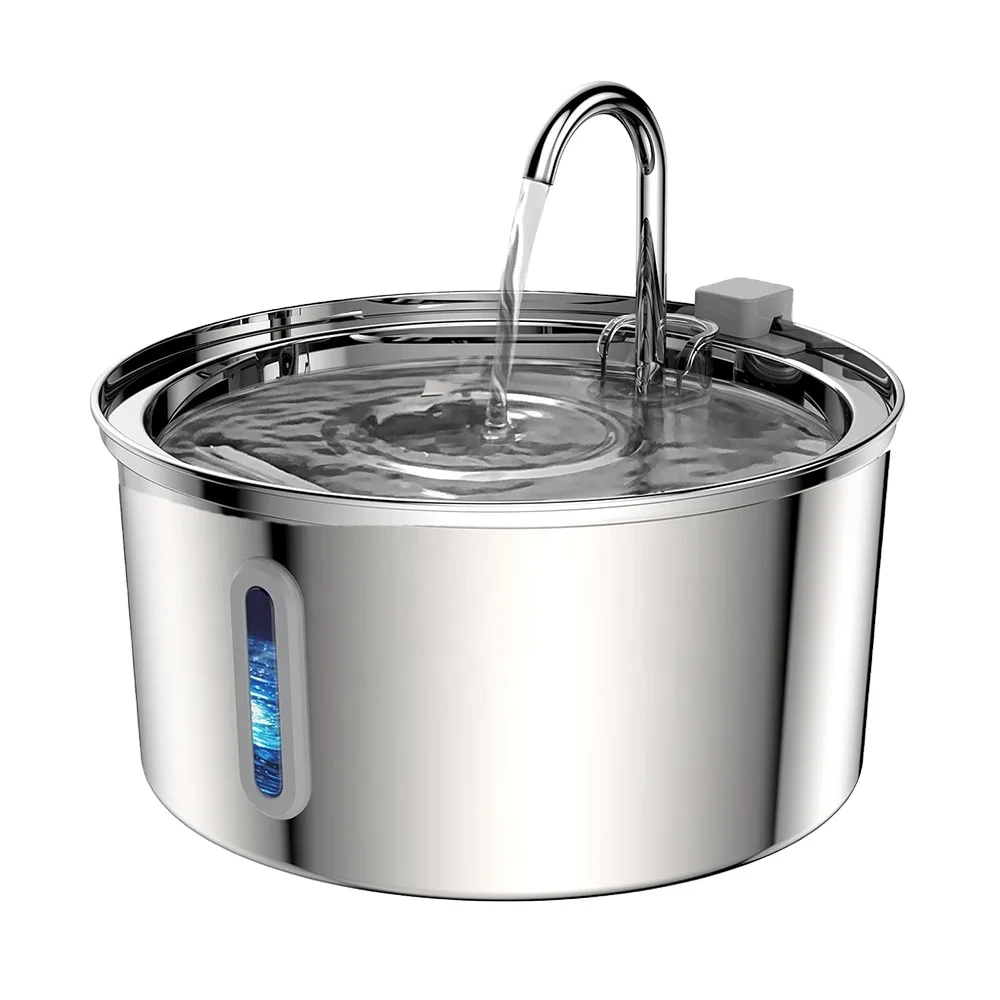 Stainless Steel Automatic Cats Fountain 3.2l Running Water Drinking for Cat Dog 4-layer Filter Smart Pet Drinker Dispenser
Stainless Steel Automatic Cats Fountain 3.2l Running Water Drinking for Cat Dog 4-layer Filter Smart Pet Drinker Dispenser
