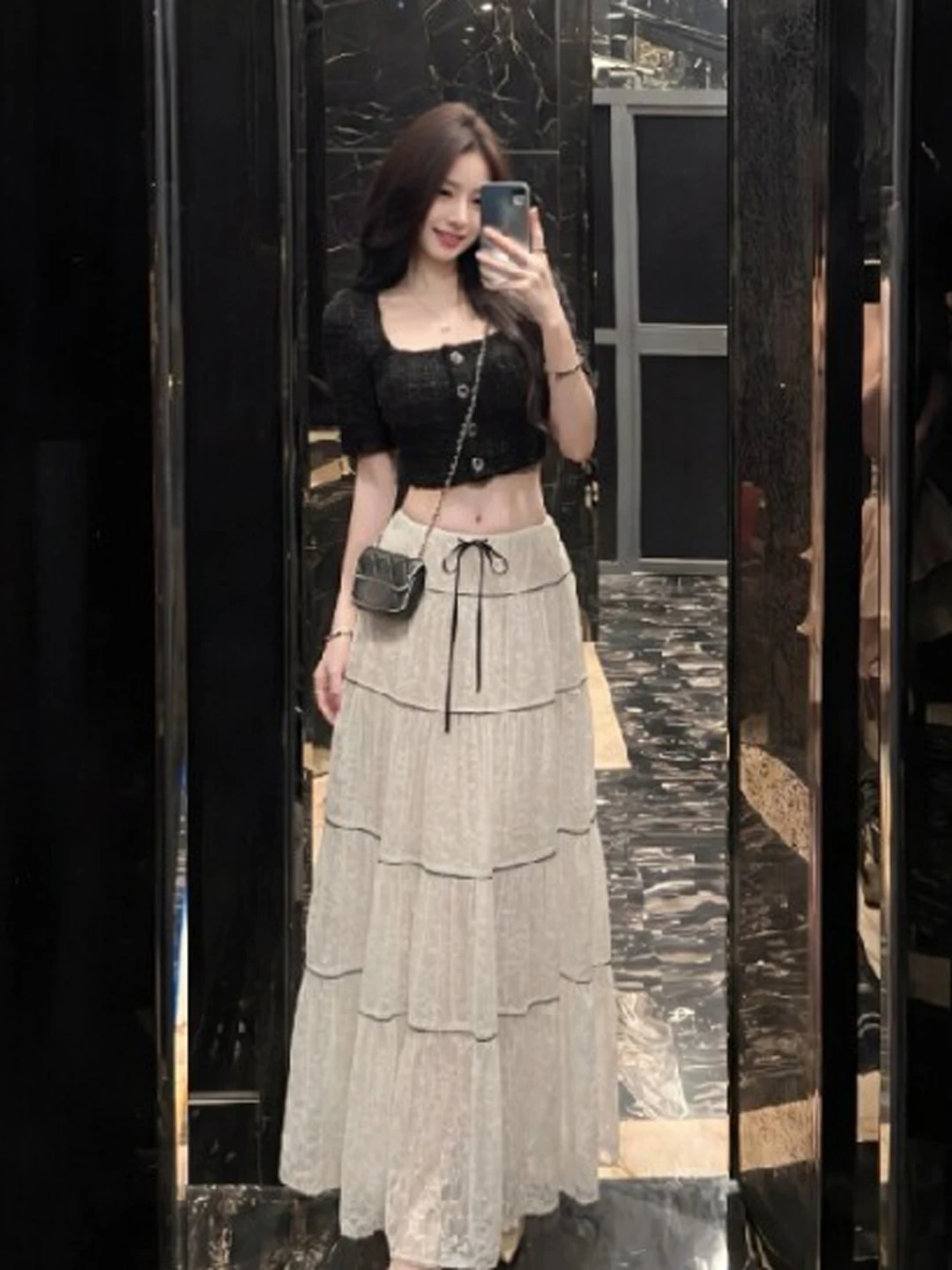 Elegant Gentle Wind Unique Beautiful Square Collar Top Half Skirt Two Piece Set Stylish Whole Set OOTD Summer 2026 Women's Fa...
Elegant Gentle Wind Unique Beautiful Square Collar Top Half Skirt Two Piece Set Stylish Whole Set OOTD Summer 2026 Women's Fa...