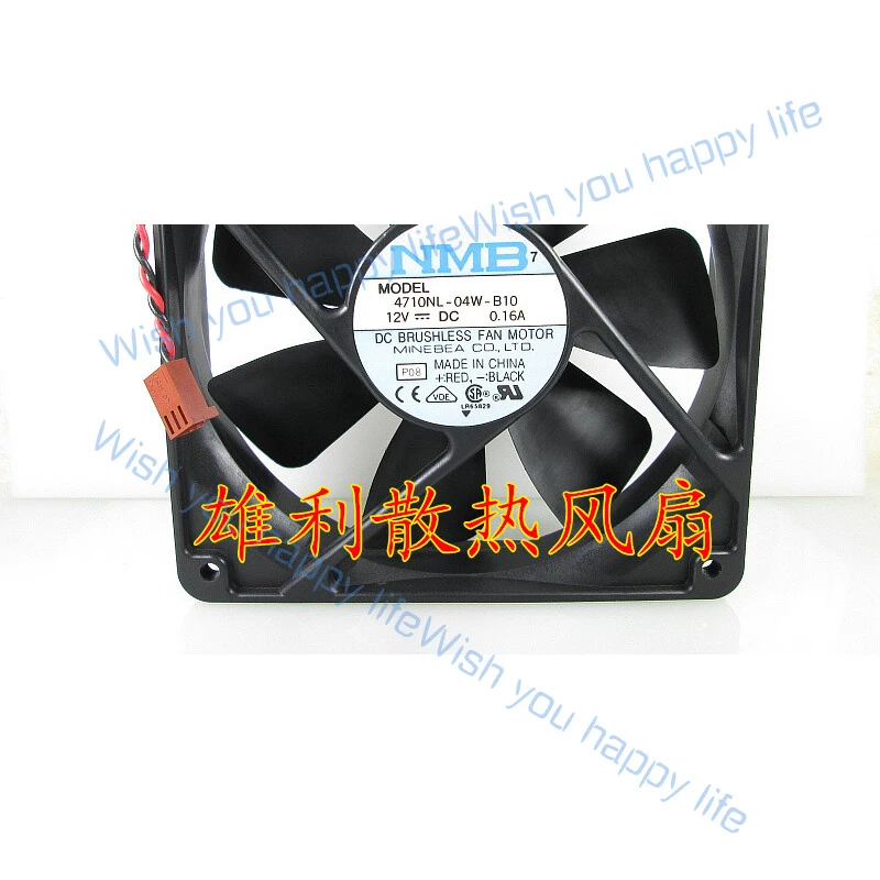 L... 1pcs for NMB 4710NL-04W-B10 12V 0.16A 12025 12CM 2-wire silent chassis cooling fan
L... 1pcs for NMB 4710NL-04W-B10 12V 0.16A 12025 12CM 2-wire silent chassis cooling fan