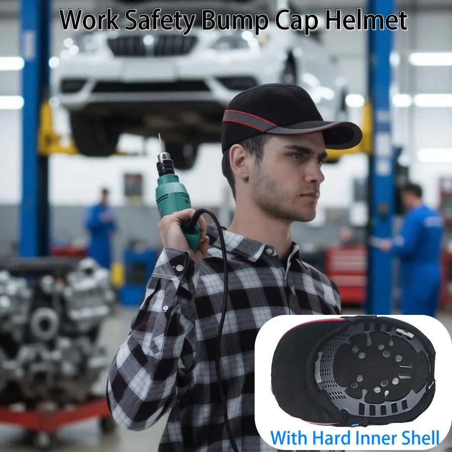 New Breathable Bump Cap Hard Inner Shell Protective Helmet Collision Baseball Hat For Work Factory Repairman Head Protection
New Breathable Bump Cap Hard Inner Shell Protective Helmet Collision Baseball Hat For Work Factory Repairman Head Protection