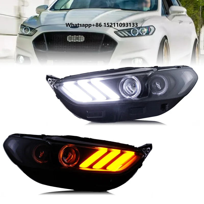 Car Styling for Fusion Headlight 2013-2017 Mondeo DRL Mustang Design Hid Dynamic Signal Bi Xenon LED Beam Accessories
Car Styling for Fusion Headlight 2013-2017 Mondeo DRL Mustang Design Hid Dynamic Signal Bi Xenon LED Beam Accessories