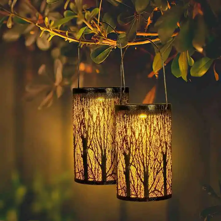 Outdoor Waterproof Metal Solar Projection Iron Lantern Birch Tree Hanging Standing Solar Garden Light Courtyard Walkway Decor
Outdoor Waterproof Metal Solar Projection Iron Lantern Birch Tree Hanging Standing Solar Garden Light Courtyard Walkway Decor