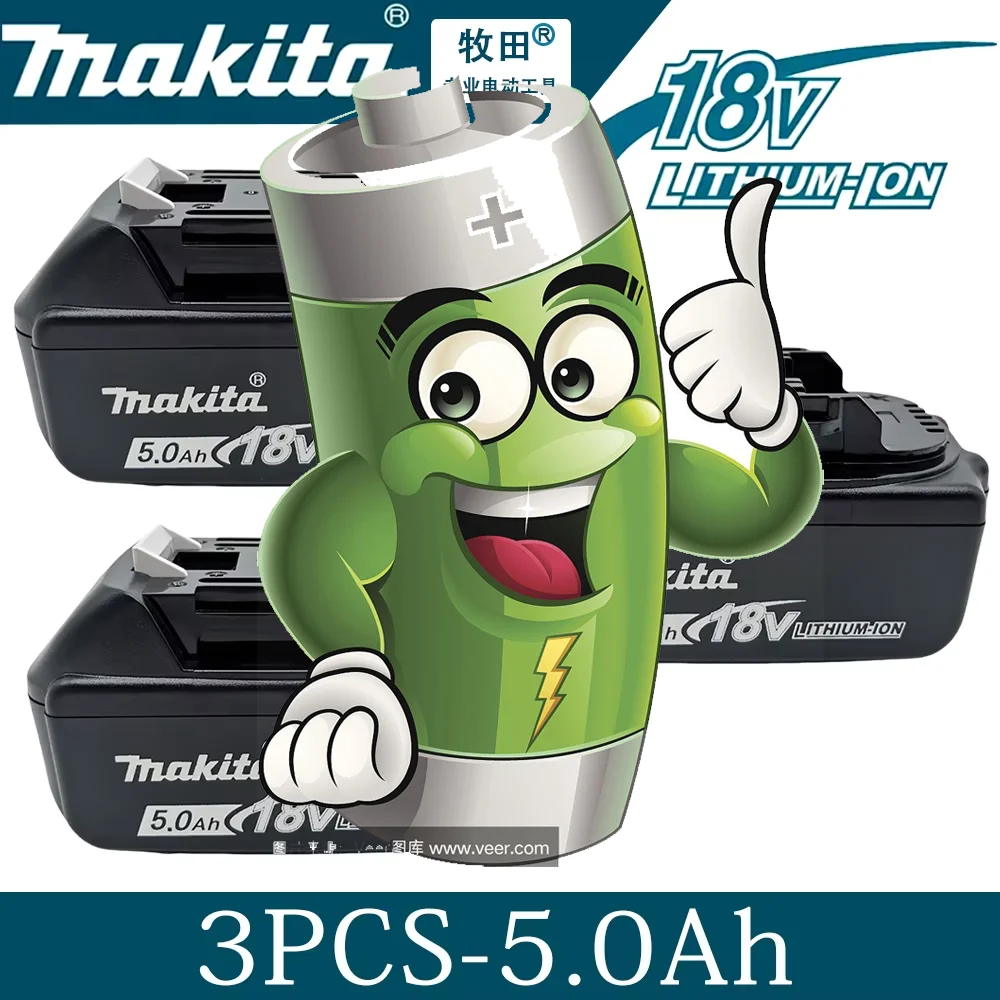 Makita 5Ah 18V Lithium Battery ,100% Genuine/Original Makita 18V Battery BL1830B BL1850B BL1850 BL1840 BL1860 BL1815
Makita 5Ah 18V Lithium Battery ,100% Genuine/Original Makita 18V Battery BL1830B BL1850B BL1850 BL1840 BL1860 BL1815
