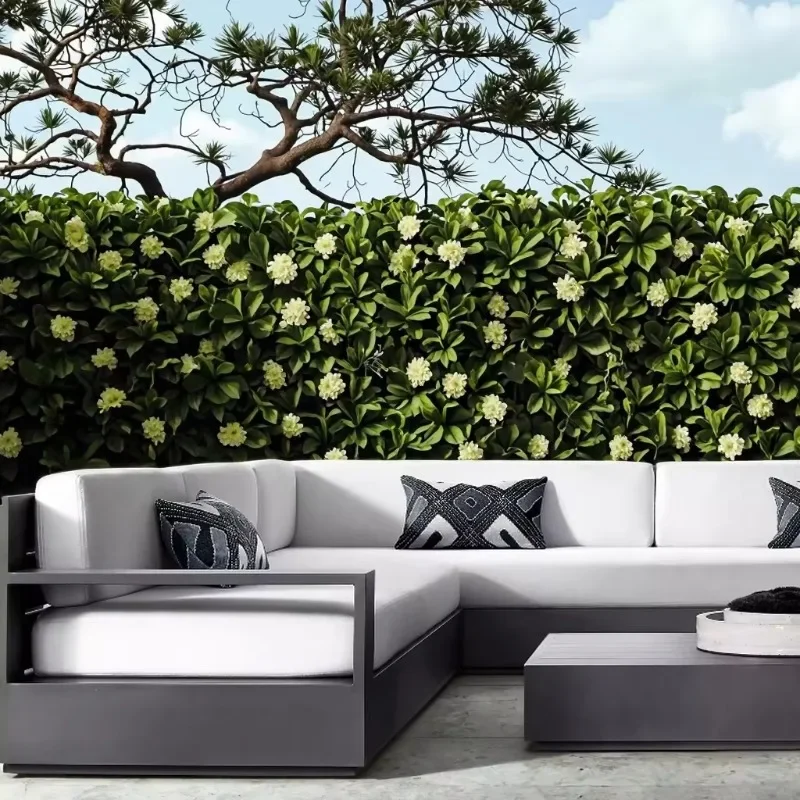 Green modern L-shaped, outdoor garden combination aluminum sofa furniture
Green modern L-shaped, outdoor garden combination aluminum sofa furniture
