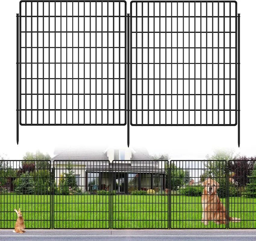 10 Panels Garden Fencing Animal Barrier, 33 in(H) X 24 ft(L) Dog Fence Outdoor for Yard Rustproof No Dig Decorative Tall Garden
10 Panels Garden Fencing Animal Barrier, 33 in(H) X 24 ft(L) Dog Fence Outdoor for Yard Rustproof No Dig Decorative Tall Garden