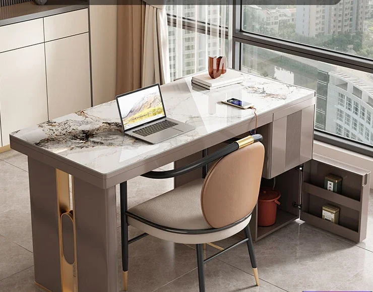 Aesthetic French Style Cream Wind Rock Board Desk with Adjustable and Retractable Boss's Office Kung Table and Chairs
Aesthetic French Style Cream Wind Rock Board Desk with Adjustable and Retractable Boss's Office Kung Table and Chairs