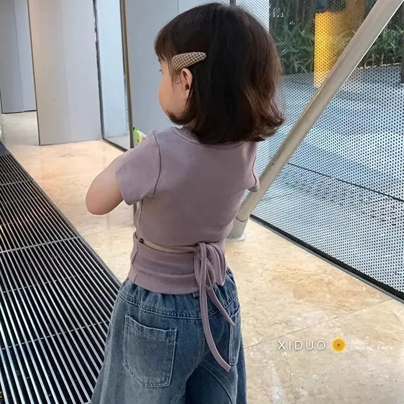 Korean Girls Summer New Style Back Strap Exposed Waist Temperament Short Sleeved T Shirt Design Sense Irregular Top
Korean Girls Summer New Style Back Strap Exposed Waist Temperament Short Sleeved T Shirt Design Sense Irregular Top