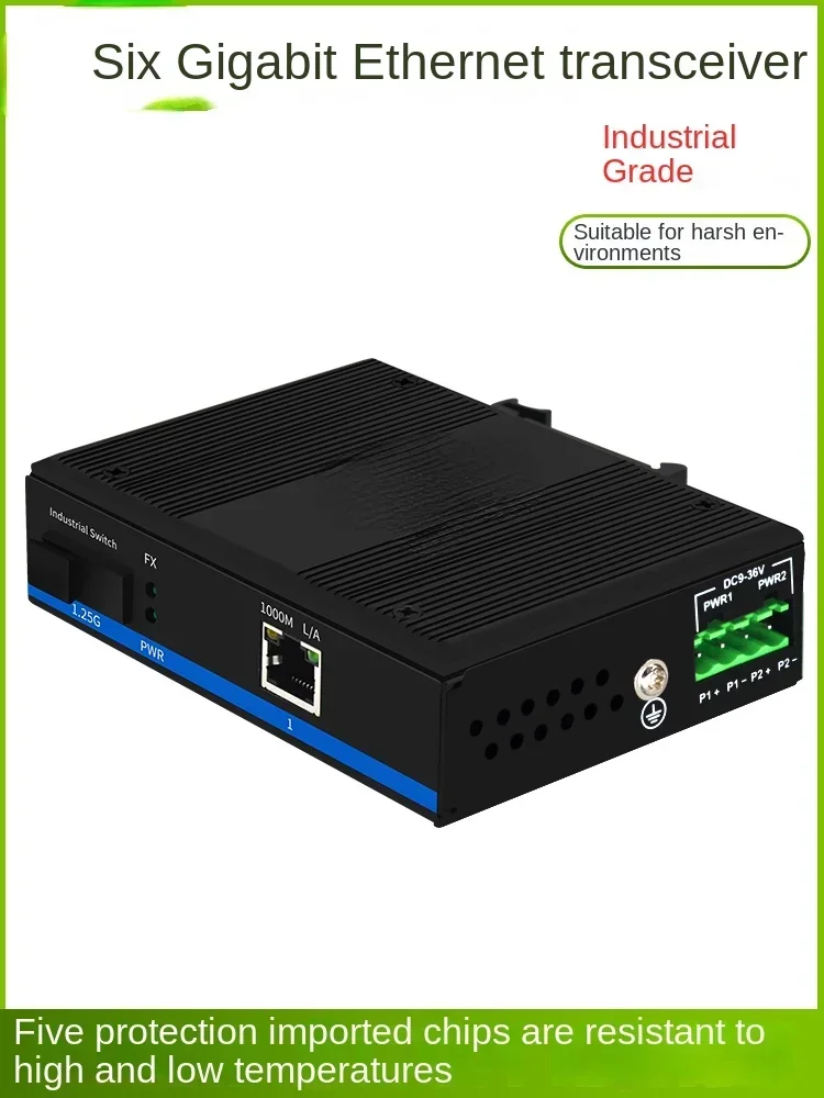 Fiber Optic Transceiver Gigabit 1 Optical 1 Conductive Rail Lightning Protection SFP Optoelectronic Converter
Fiber Optic Transceiver Gigabit 1 Optical 1 Conductive Rail Lightning Protection SFP Optoelectronic Converter
