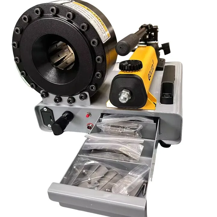 Ручной обжимной инструмент для гидравлических шлангов высокого давления, обжим для шлангов с 6 комплектами форм
Ручной обжимной инструмент для гидравлических шлангов высокого давления, обжим для шлангов с 6 комплектами форм