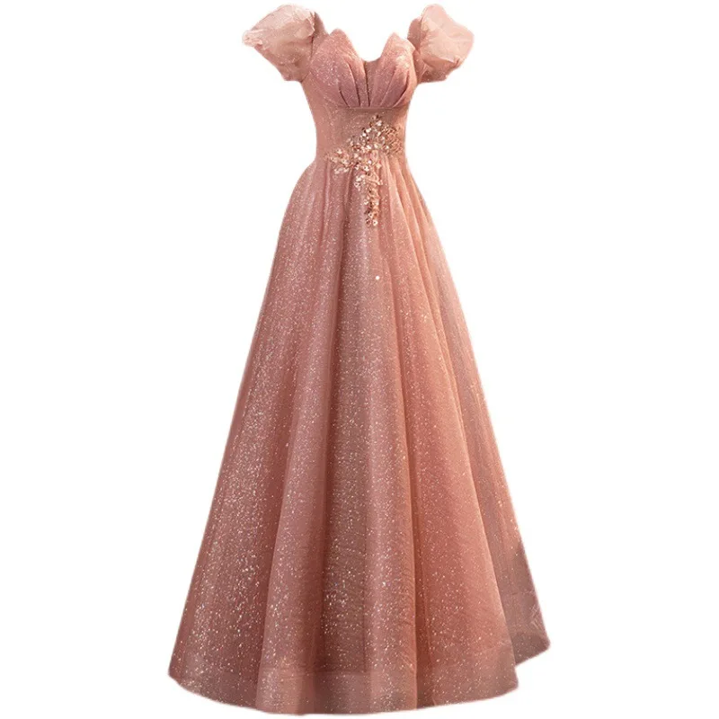 Вечернее платье для женщин, вечернее элегантное платье для выступлений, темпераментное женское платье мечты невесты, свадебный банкет, костюмы для особых случаев 
Вечернее платье для женщин, вечернее элегантное платье для выступлений, темпераментное женское платье мечты невесты, свадебный банкет, костюмы для особых случаев