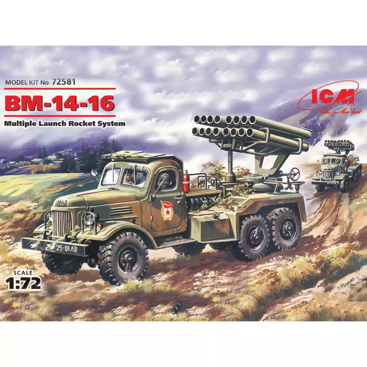 ICM Plastic Assembled Model Kit 72581 BM-14-16 Multiple Launch Rocket System 1/72
ICM Plastic Assembled Model Kit 72581 BM-14-16 Multiple Launch Rocket System 1/72