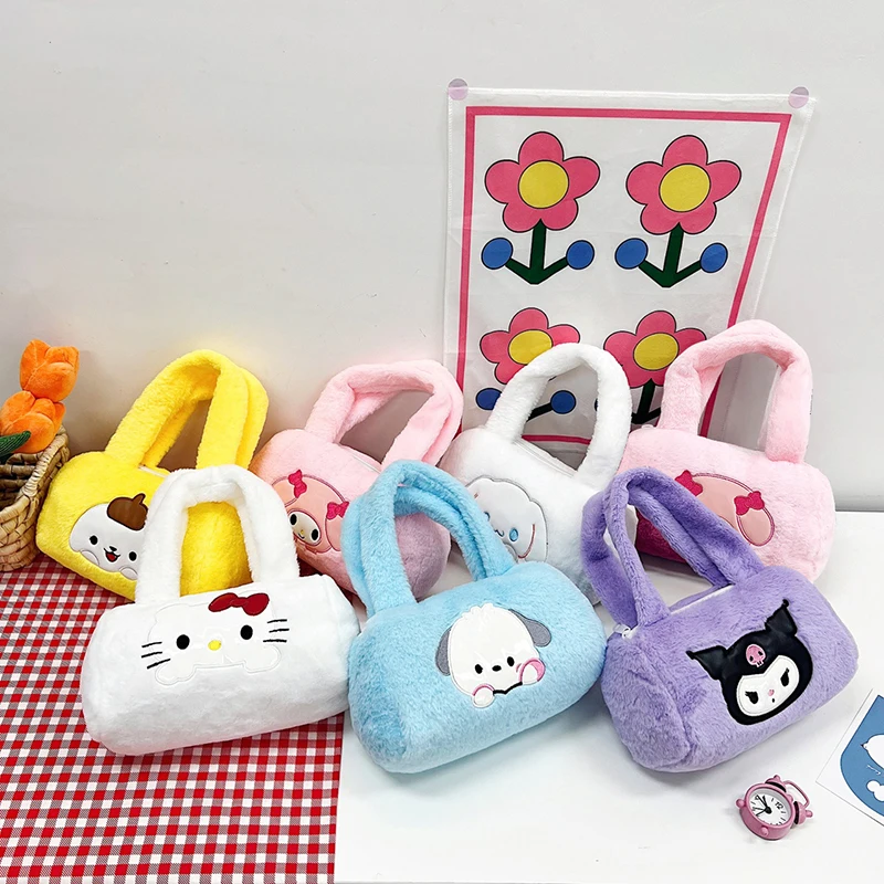 Мультяшная плюшевая сумка через плечо Sanrio из аниме Hello Kitty Kuromi My Melody Cinnamoroll, сумки через плечо, сумочка для девочек, подарки
Мультяшная плюшевая сумка через плечо Sanrio из аниме Hello Kitty Kuromi My Melody Cinnamoroll, сумки через плечо, сумочка для девочек, подарки