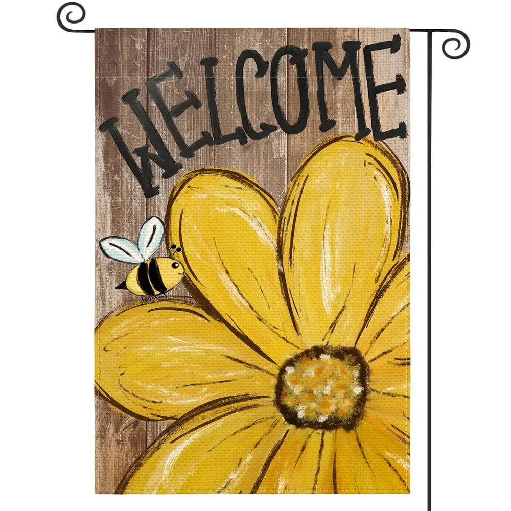 Флаг для сада Bee Sunflower Spring Summer Garden, 12x18 дюймов, двусторонний, для улицы, с текстурой под дерево, TURBOLOADINGTEXT
Флаг для сада Bee Sunflower Spring Summer Garden, 12x18 дюймов, двусторонний, для улицы, с текстурой под дерево, TURBOLOADINGTEXT