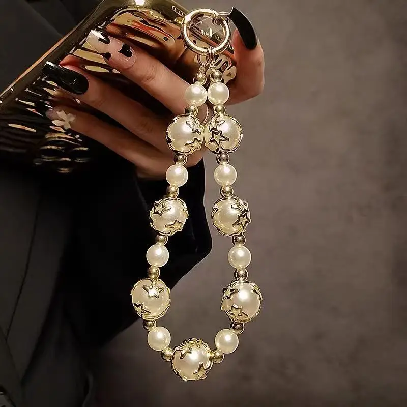 Luxury Pearl Beaded Mobile Phone Lanyard, Light Luxury Bag Decoration
Luxury Pearl Beaded Mobile Phone Lanyard, Light Luxury Bag Decoration