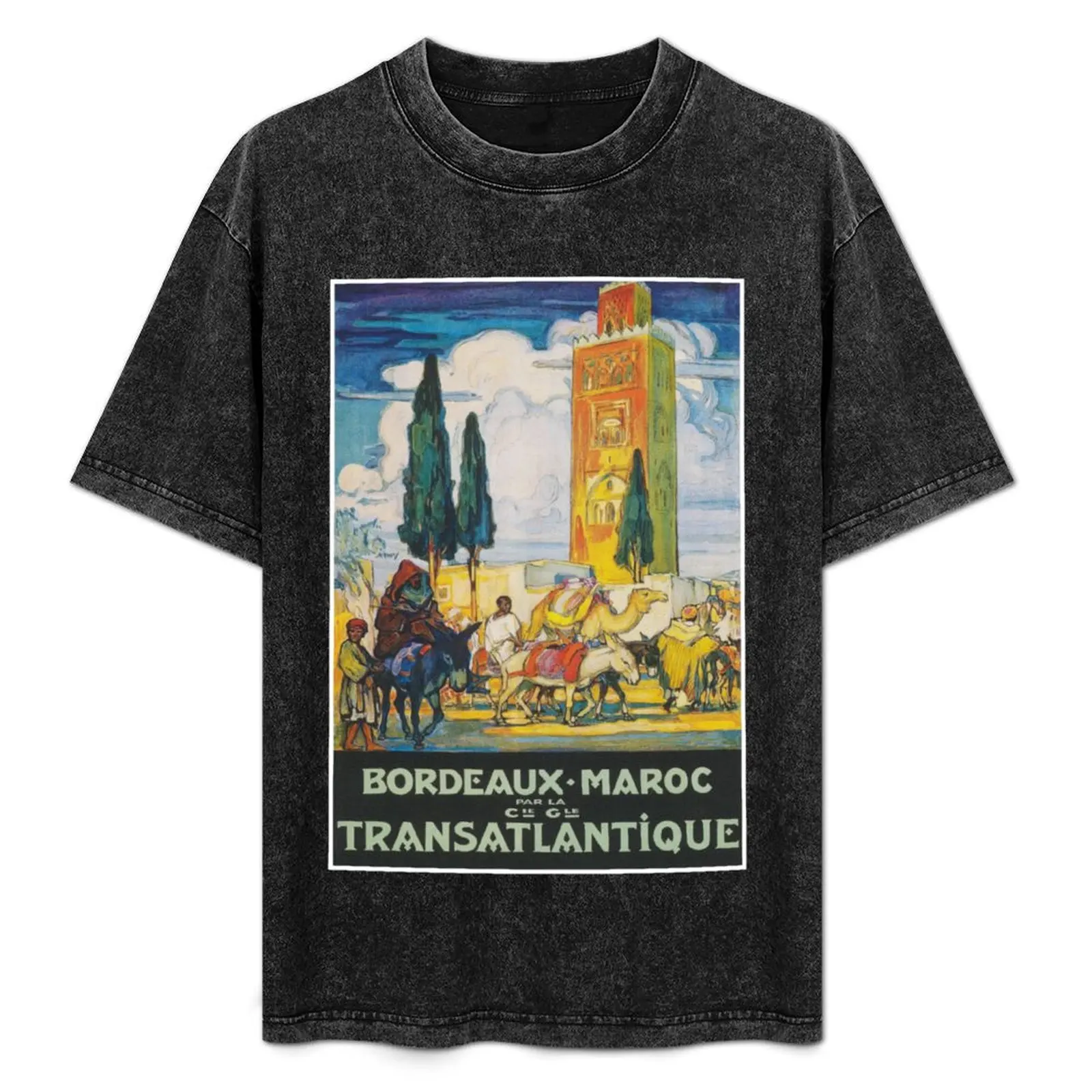 Morocco Vintage Travel Poster T-Shirt Plus Size Basic Cotton T-Shirt
Morocco Vintage Travel Poster T-Shirt Plus Size Basic Cotton T-Shirt