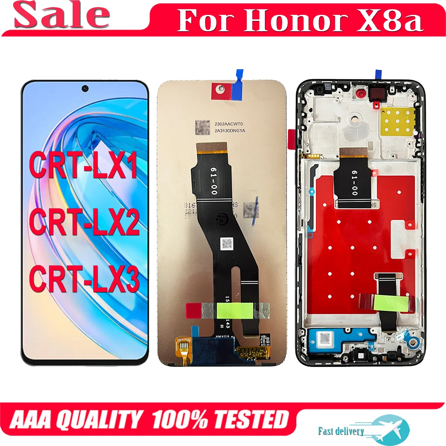 Для Huawei Honor X8a CRT-LX1 CRT-LX2 CRT-LX3 ЖК-дисплей с сенсорным экраном и дигитайзером в сборе
Для Huawei Honor X8a CRT-LX1 CRT-LX2 CRT-LX3 ЖК-дисплей с сенсорным экраном и дигитайзером в сборе