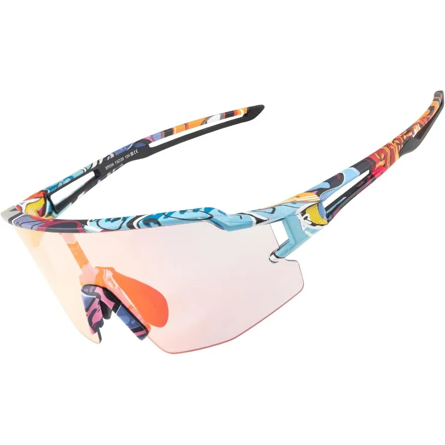 Фотохромные спортивные солнцезащитные очки для мужчин и женщин, защита от ультрафиолета на велосипеде, регулируемая посадка, легкий дизайн с повышенной видимостью
Фотохромные спортивные солнцезащитные очки для мужчин и женщин, защита от ультрафиолета на велосипеде, регулируемая посадка, легкий дизайн с повышенной видимостью