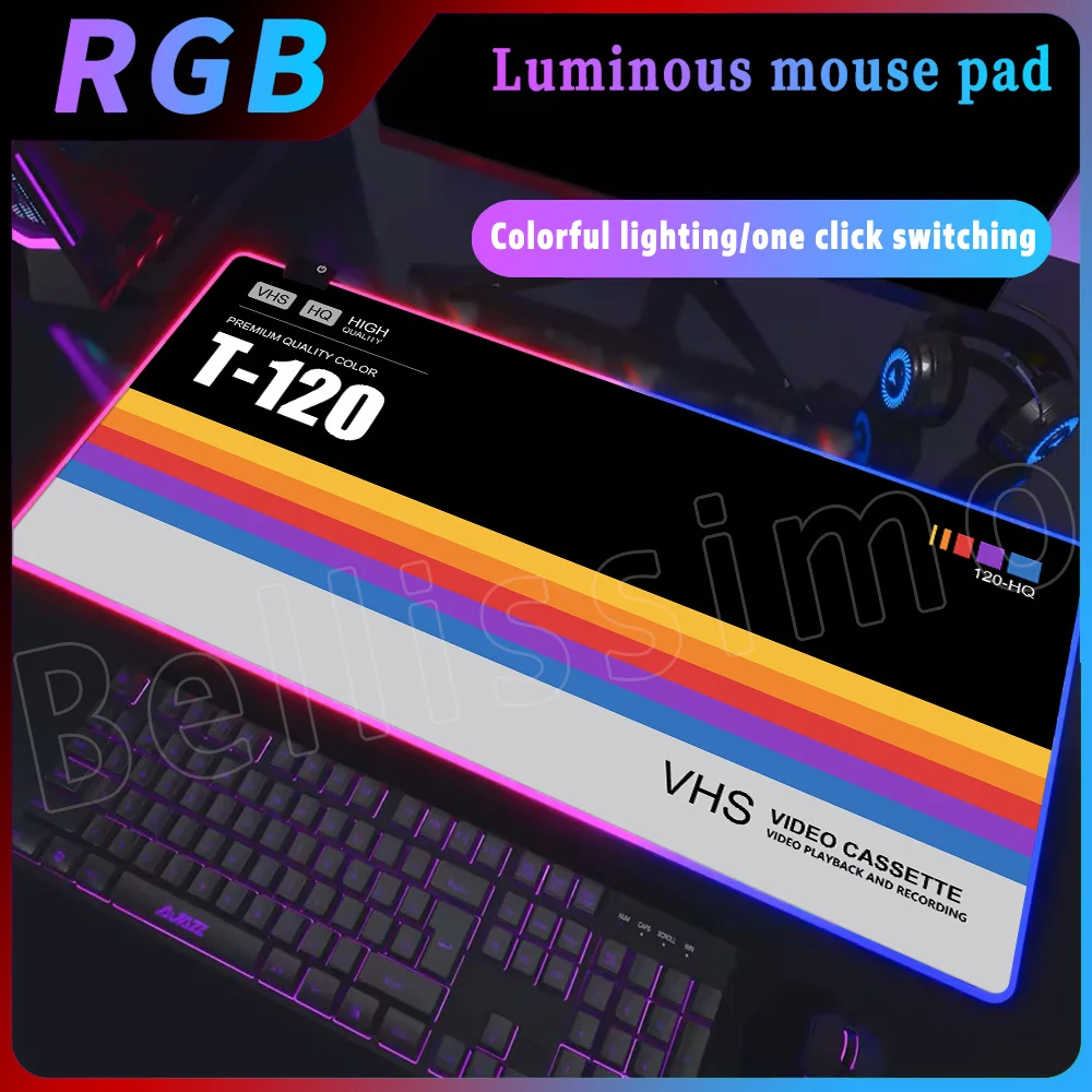 RGB Audio Cassette XXL Art Design VHS Mouse Pad Retro Keyboard Carpet Anime Desk-top LED Gaming Computer Accessories Kawaii Pad
RGB Audio Cassette XXL Art Design VHS Mouse Pad Retro Keyboard Carpet Anime Desk-top LED Gaming Computer Accessories Kawaii Pad