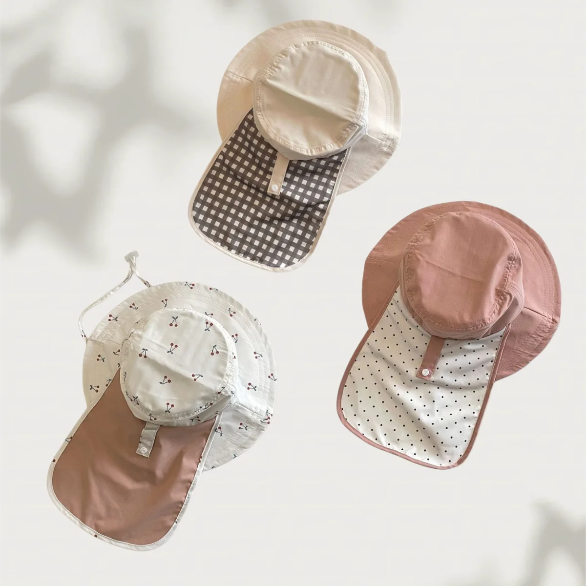 New Summer 6M-6T Childrens Hat Simple Fresh Patterns Wide Brim Sun Protection Neck Shawl Fisherman's Hat
New Summer 6M-6T Childrens Hat Simple Fresh Patterns Wide Brim Sun Protection Neck Shawl Fisherman's Hat