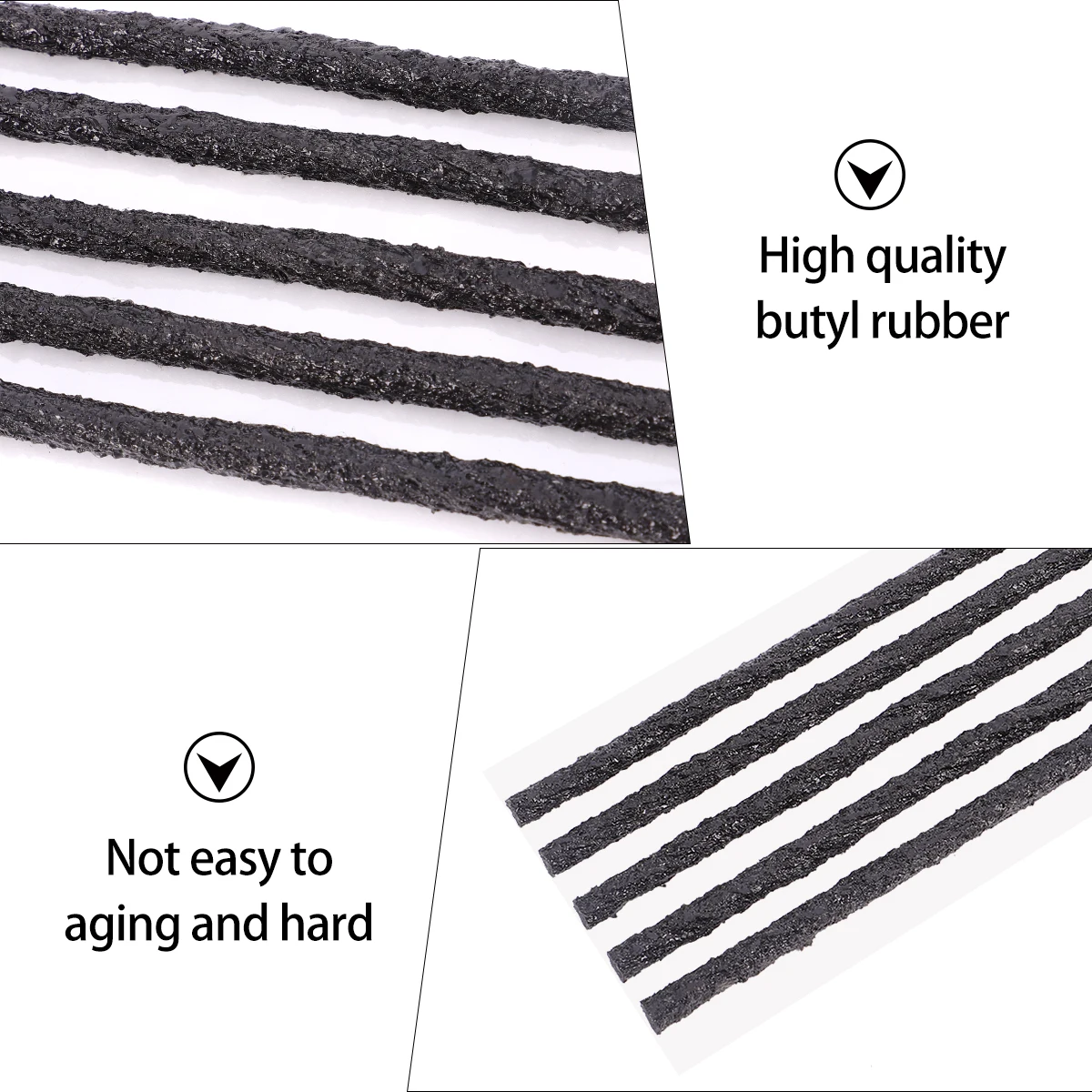 50pcs Tire Repair Strip Butyl Rubber Sealing String for Car Motorcycle Puncture Kit Ensuring Air Tightness Tire Repair Plug
50pcs Tire Repair Strip Butyl Rubber Sealing String for Car Motorcycle Puncture Kit Ensuring Air Tightness Tire Repair Plug