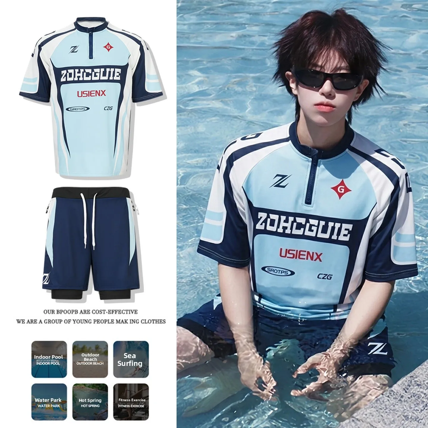 Youthful Two-Piece Swimsuit Set for Teens And Tweens Quick-Drying Thermal Swimming Equipment Female Version Top And Bottoms I...
Youthful Two-Piece Swimsuit Set for Teens And Tweens Quick-Drying Thermal Swimming Equipment Female Version Top And Bottoms I...