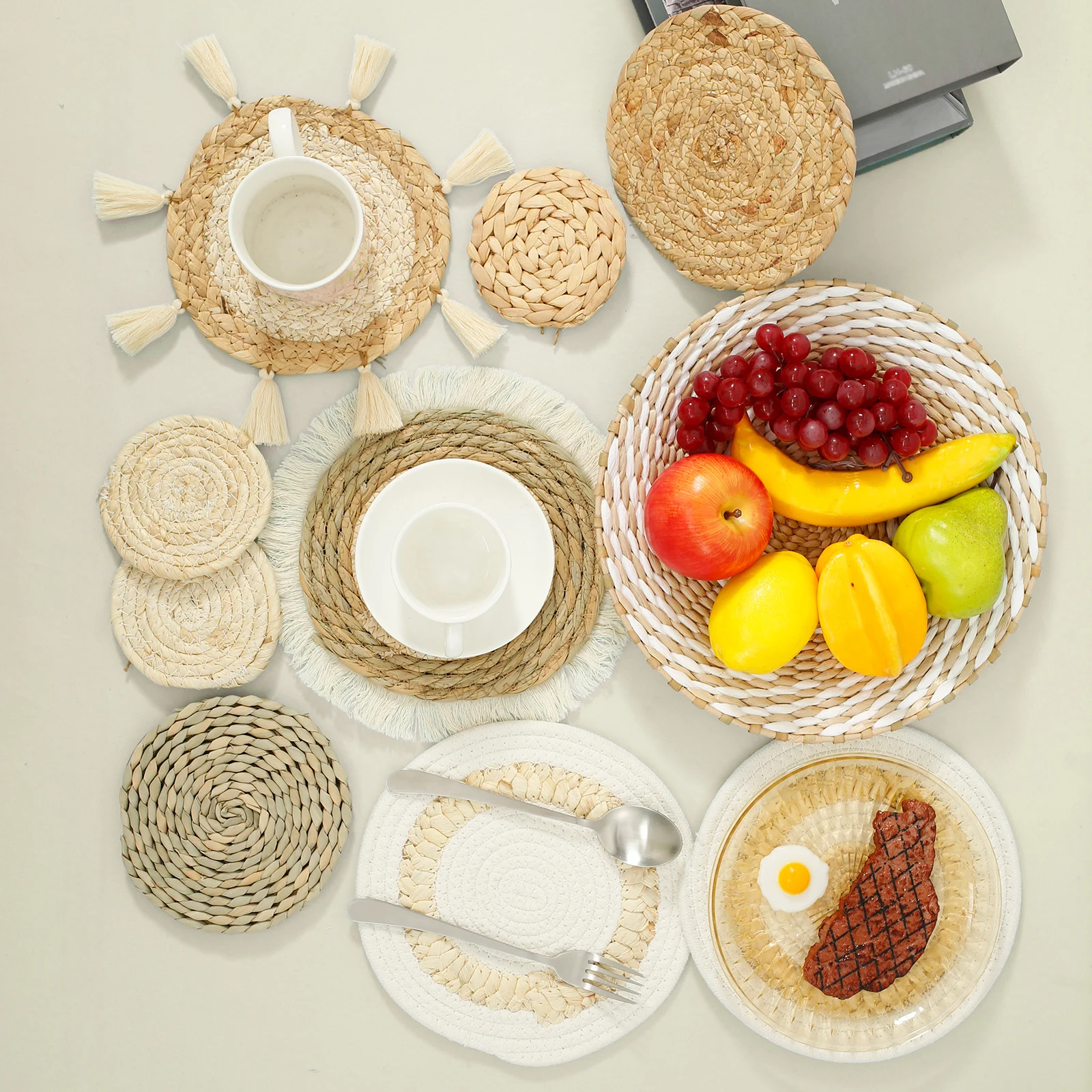 10Pcs Wall Basket Décor Set Round Wall Hanging Woven Basket Rustic Woven Basket Wall Decoration Handcrafted Basket Wall Art
10Pcs Wall Basket Décor Set Round Wall Hanging Woven Basket Rustic Woven Basket Wall Decoration Handcrafted Basket Wall Art