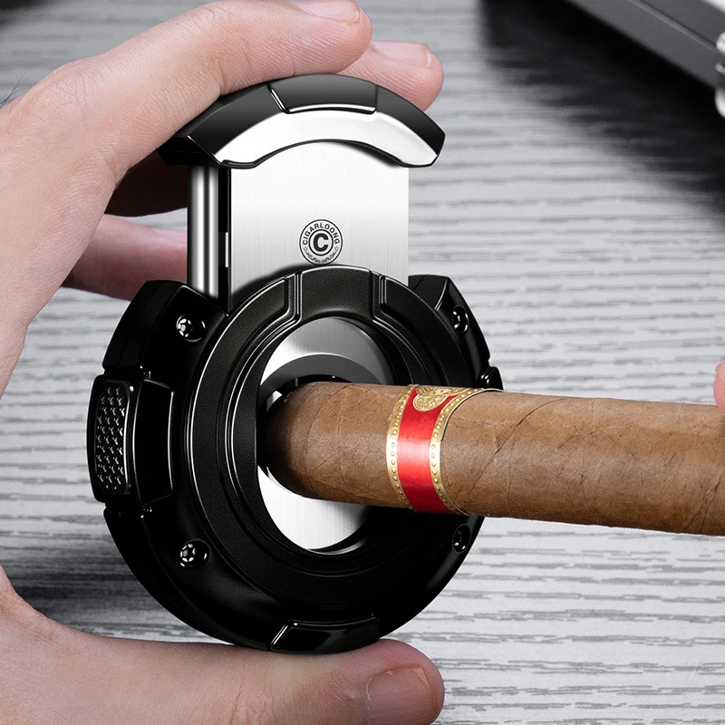 Cigar cutter, round, double-sided, dual-purpose, flat bladeVSharp portable and convenient CE-25IW
Cigar cutter, round, double-sided, dual-purpose, flat bladeVSharp portable and convenient CE-25IW