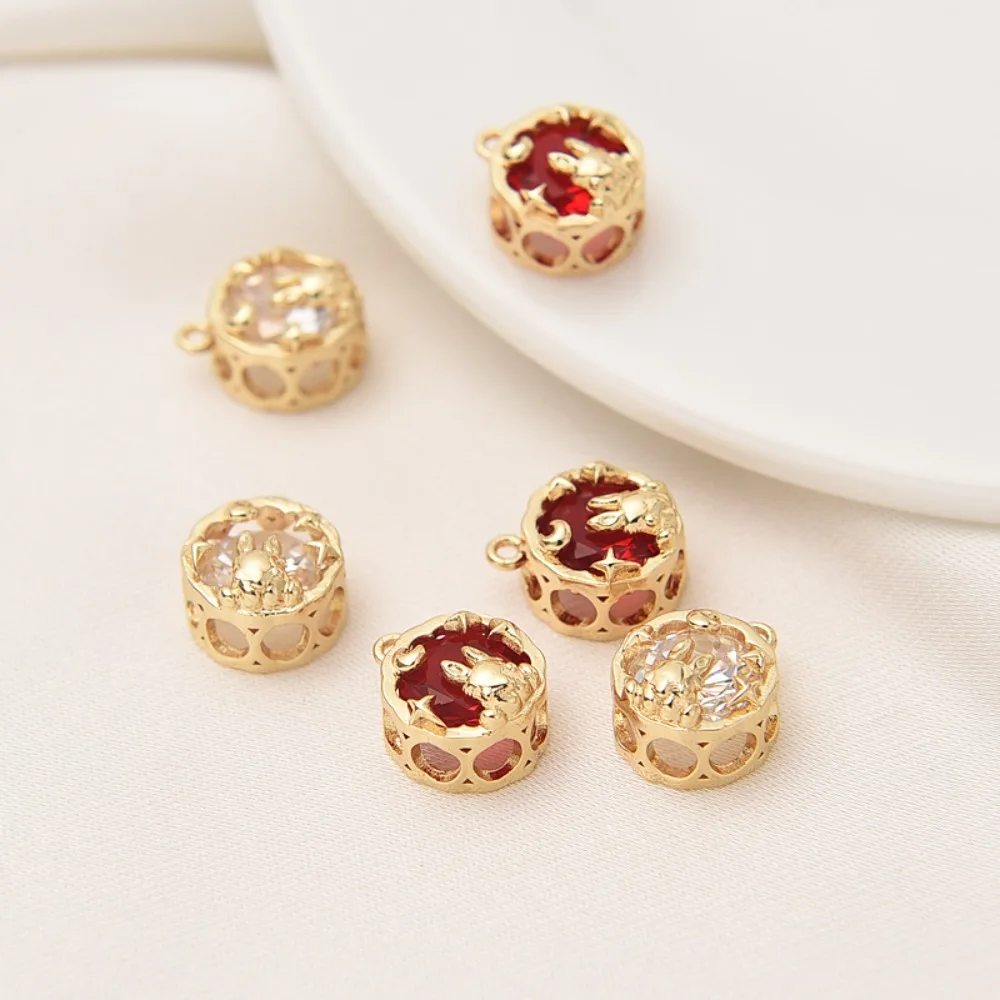 14K Gold-plated Zircon Inlaid Pendant for The Zodiac Rabbit Diy Handcrafted Bracelet Small Pendant Accessory
14K Gold-plated Zircon Inlaid Pendant for The Zodiac Rabbit Diy Handcrafted Bracelet Small Pendant Accessory