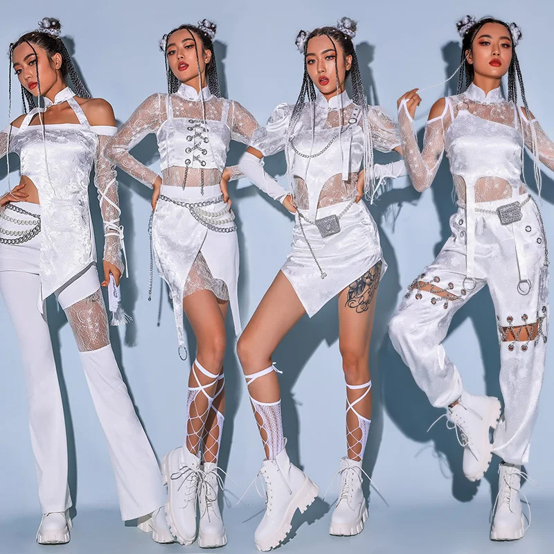 Women's Jazz Dance Performance Outfit Stage Costume Set Korean Dance Performance Uniforms Polyester Material Dancewear
Women's Jazz Dance Performance Outfit Stage Costume Set Korean Dance Performance Uniforms Polyester Material Dancewear