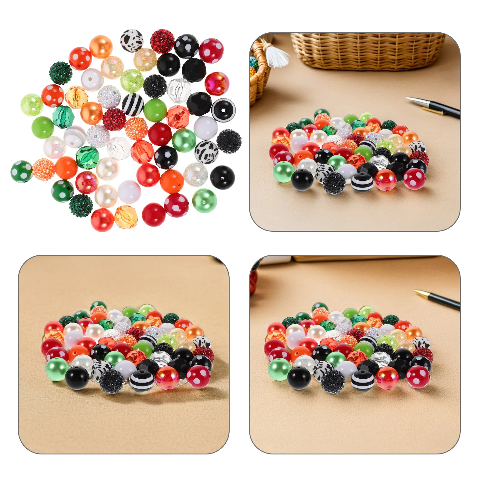 Colored Resin Beads for Bracelets Craft Spacer Jewelry Colorful Focal DIY Jewellery Making Kit Chunky Bubblegum with Holes
Colored Resin Beads for Bracelets Craft Spacer Jewelry Colorful Focal DIY Jewellery Making Kit Chunky Bubblegum with Holes