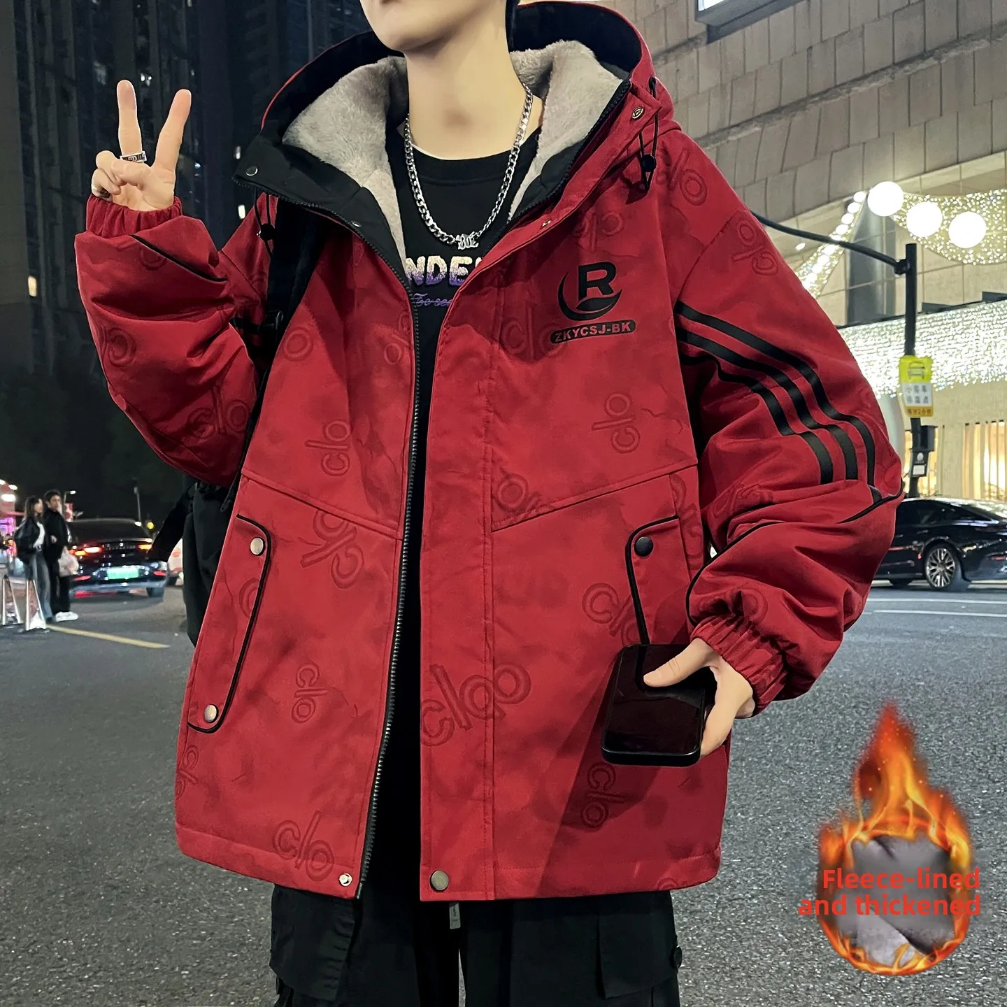 Teenagers Fce Lined Thiened Hooded Cotton Jaet Men Student Winter Faion Loose Warm Coat Red Casual Cleanfit Long Sve
Teenagers Fce Lined Thiened Hooded Cotton Jaet Men Student Winter Faion Loose Warm Coat Red Casual Cleanfit Long Sve